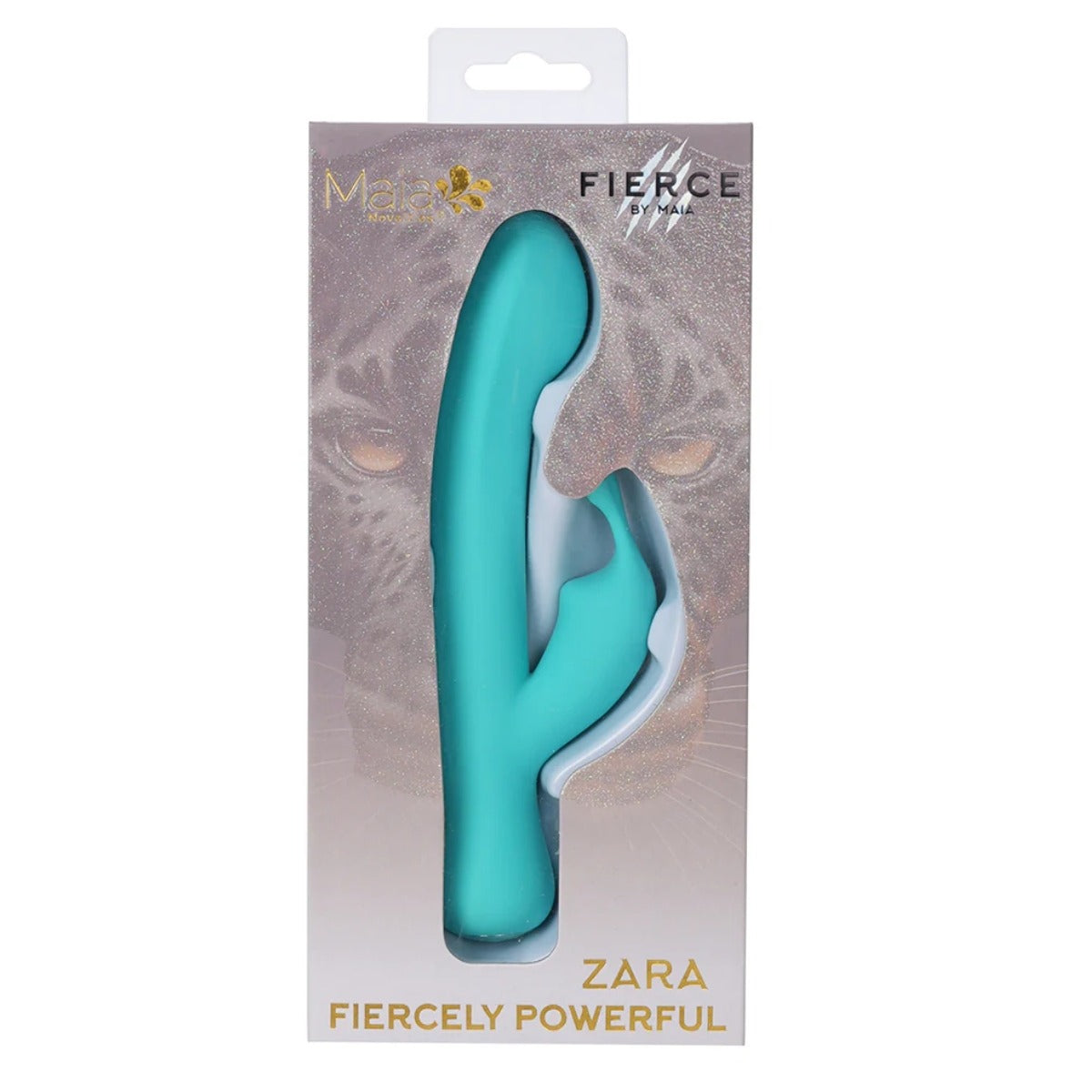 Maia Toys Zara 10 Function Rabbit Vibrator Teal 4 Inch