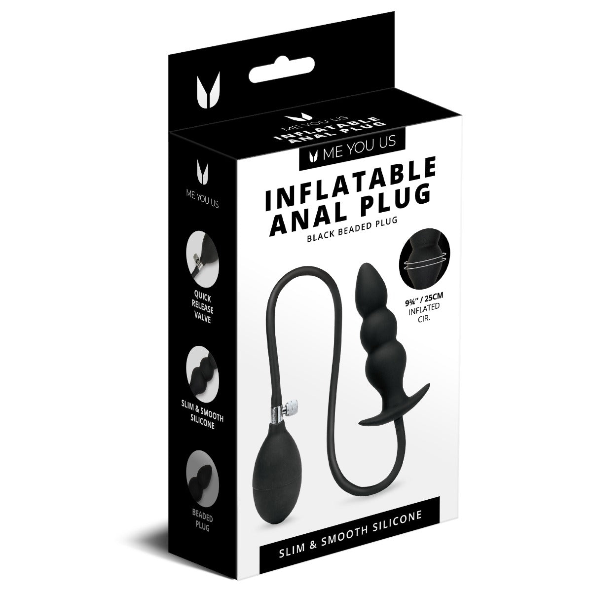 Me You Us Inflatable Anal Beaded Plug