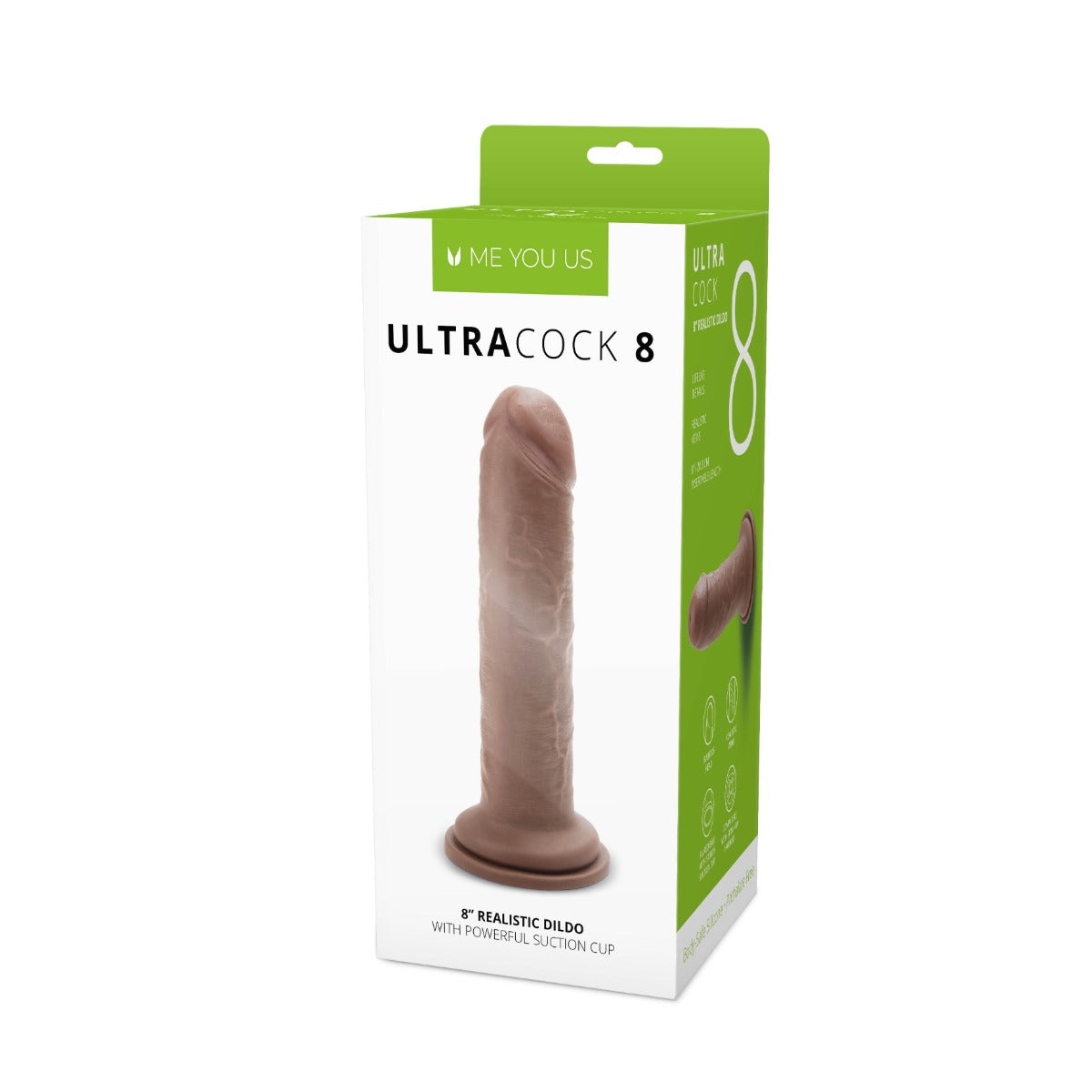 Me You Us Ultra Cock 8inch Caramel Realistic Dildo