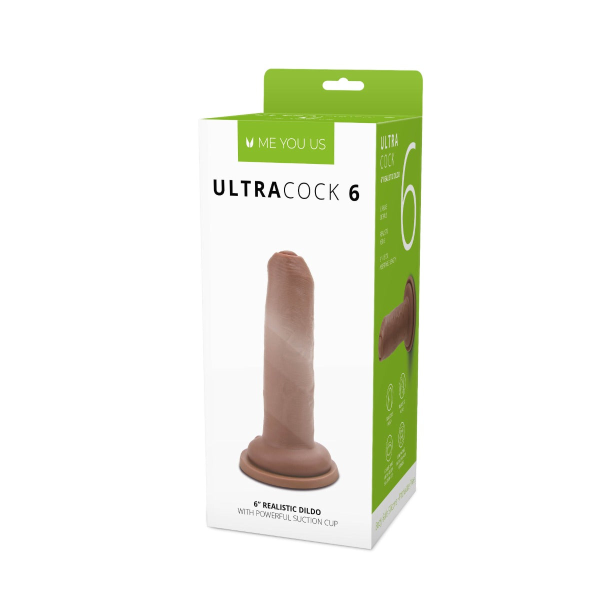 Me You Us Uncut Ultra Cock 6inch Caramel Realistic Dildo