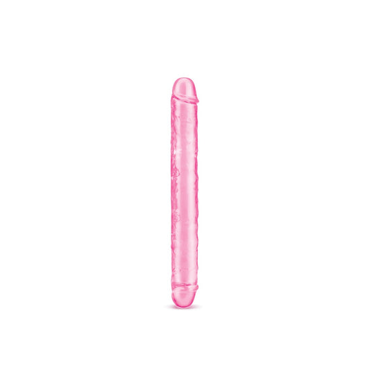 Me You Us Ultra Cock Jelly Double Ended Dildo Pink 12 Inch