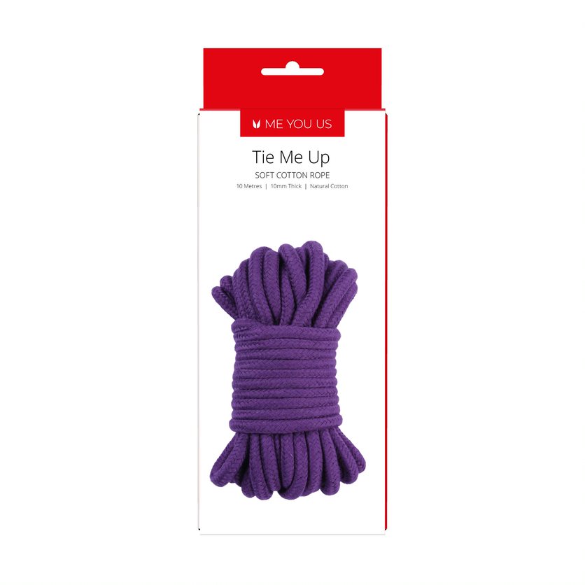 Me You Us Tie Me Up Soft Cotton Rope Purple 10m