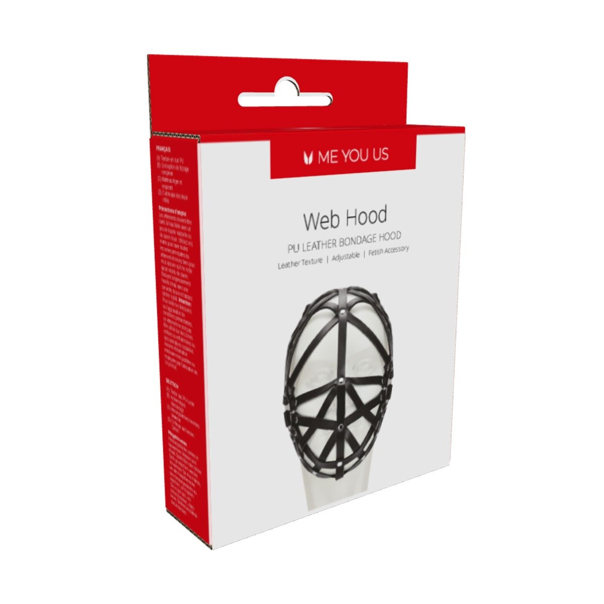 Me You Us Black Web Hood Mask