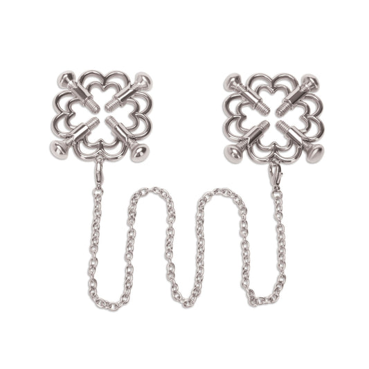 Me You Us Flower Design Nipple Chain