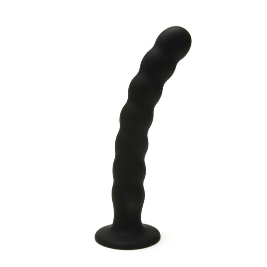 Me You Us Ripple G-Spot Pegging Dildo Black 8 Inch