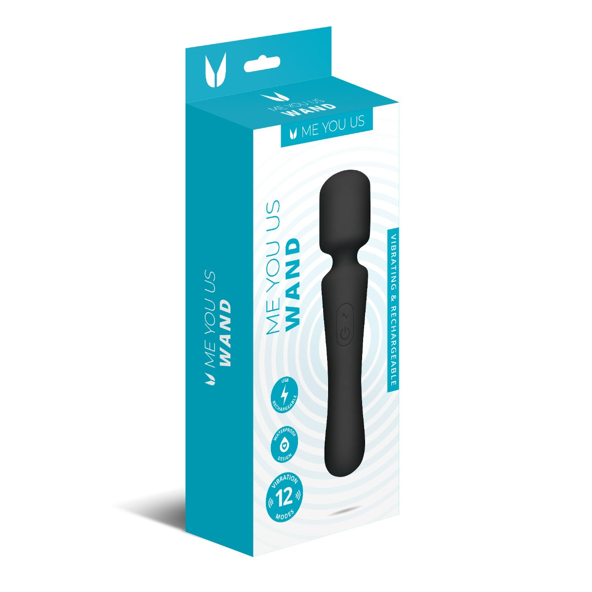 Me You Us Wand Vibrator Black