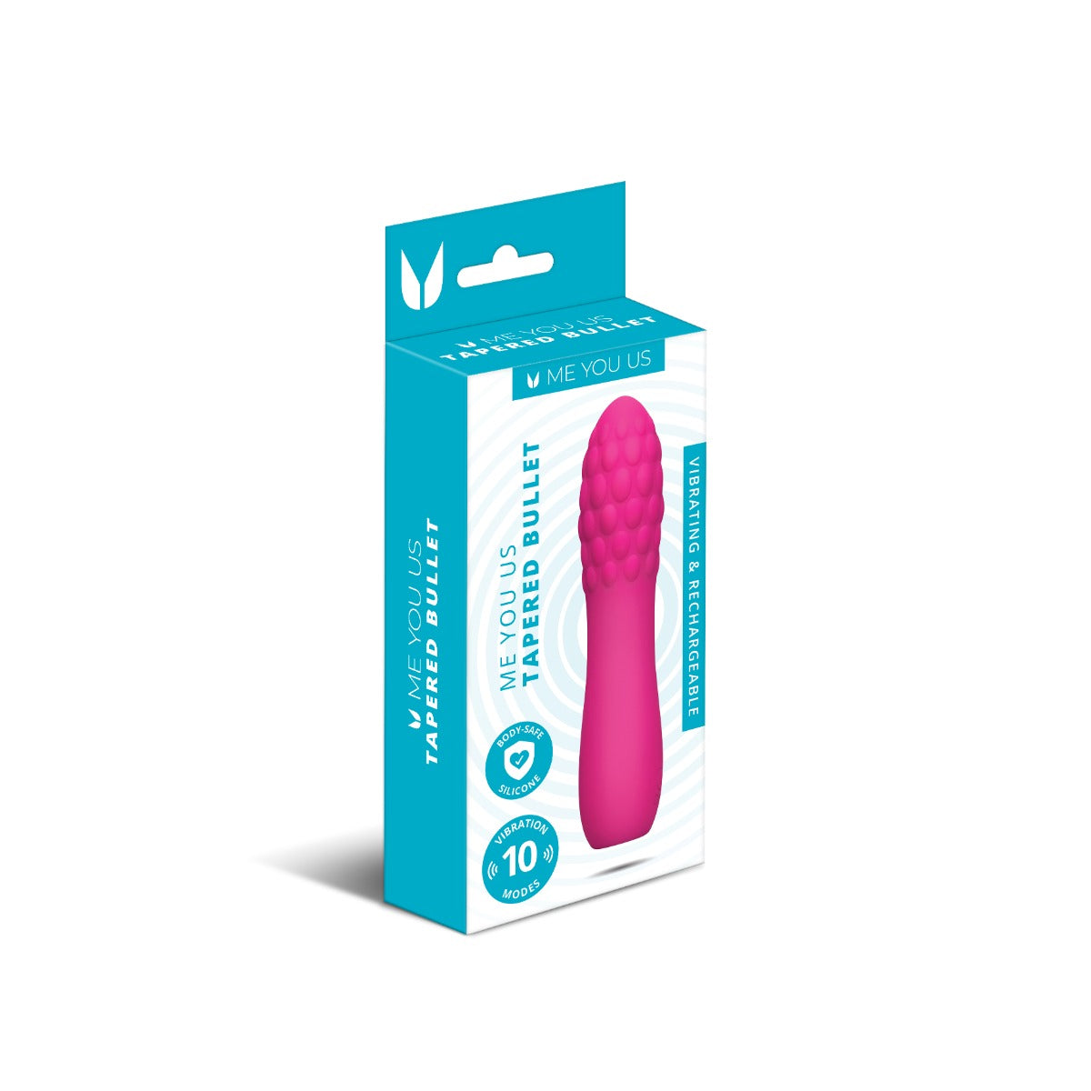Me You Us Tapered Bullet Vibrator Hot Pink