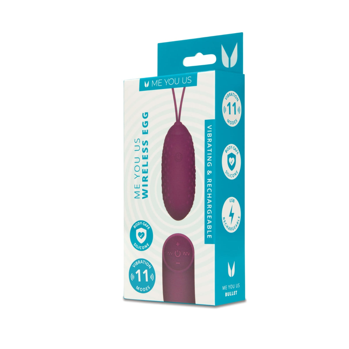 Me You Us Wireless Egg Vibrator Purple