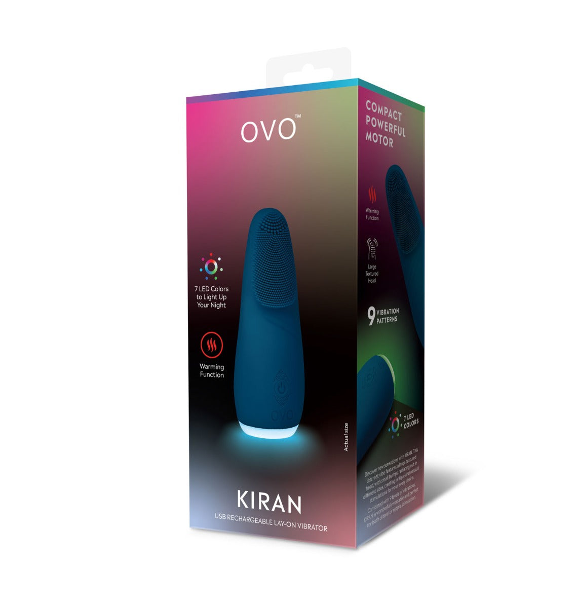 Ovo Kiran Lay-on Vibrator Blue