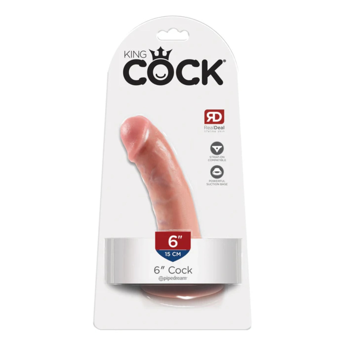 King Cock 6Inch Cock - Light