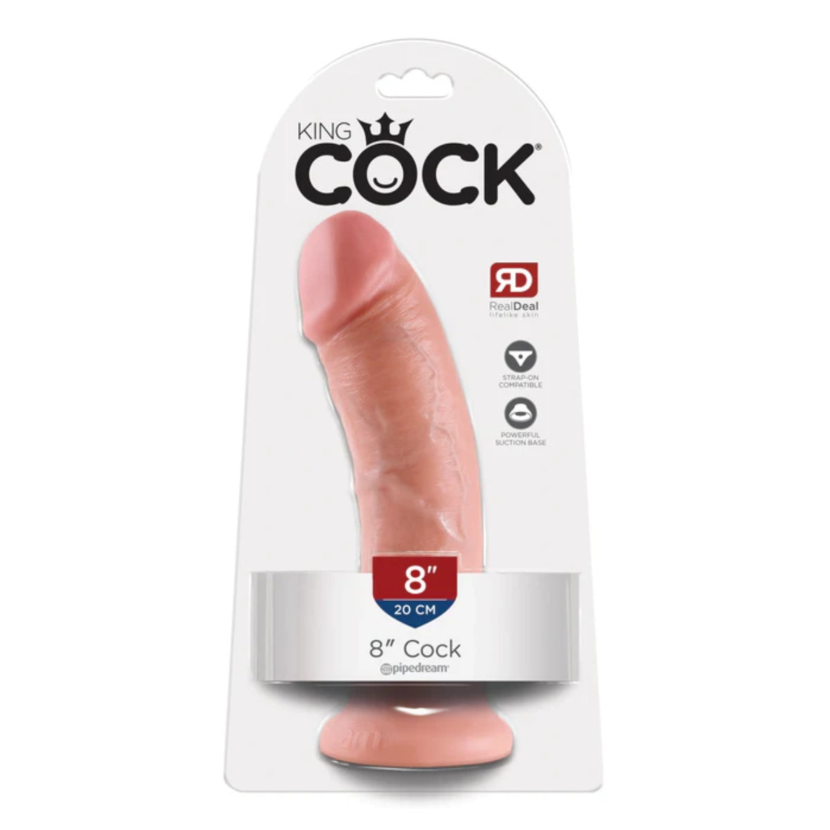 King Cock 8Inch Cock - Light