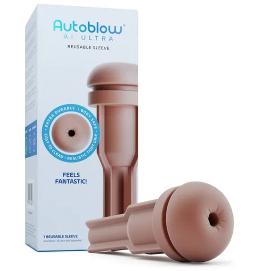 Autoblow AI Ultra Reusable Anal Sleeve Chocolate