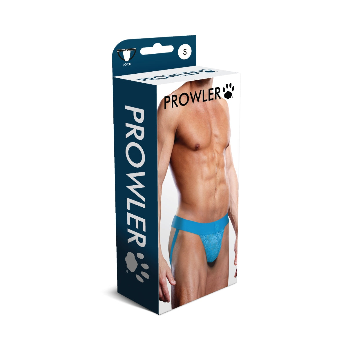 Prowler Neon Blue Lace Jock Strap Small