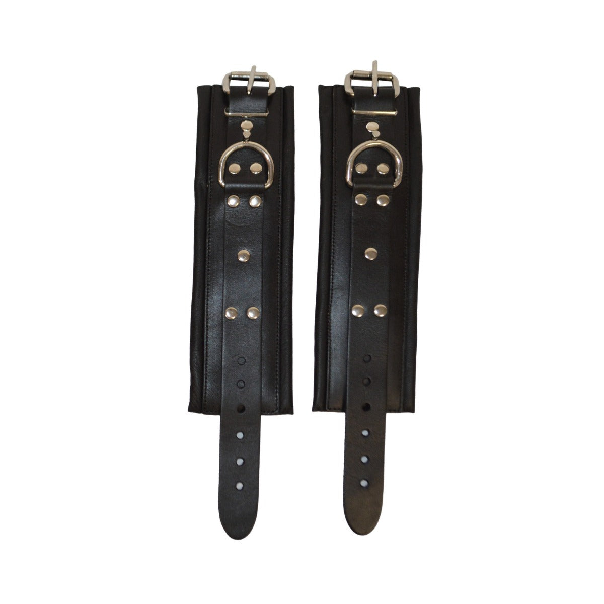 Prowler RED Leather Lockable Wrist Restraints LXL