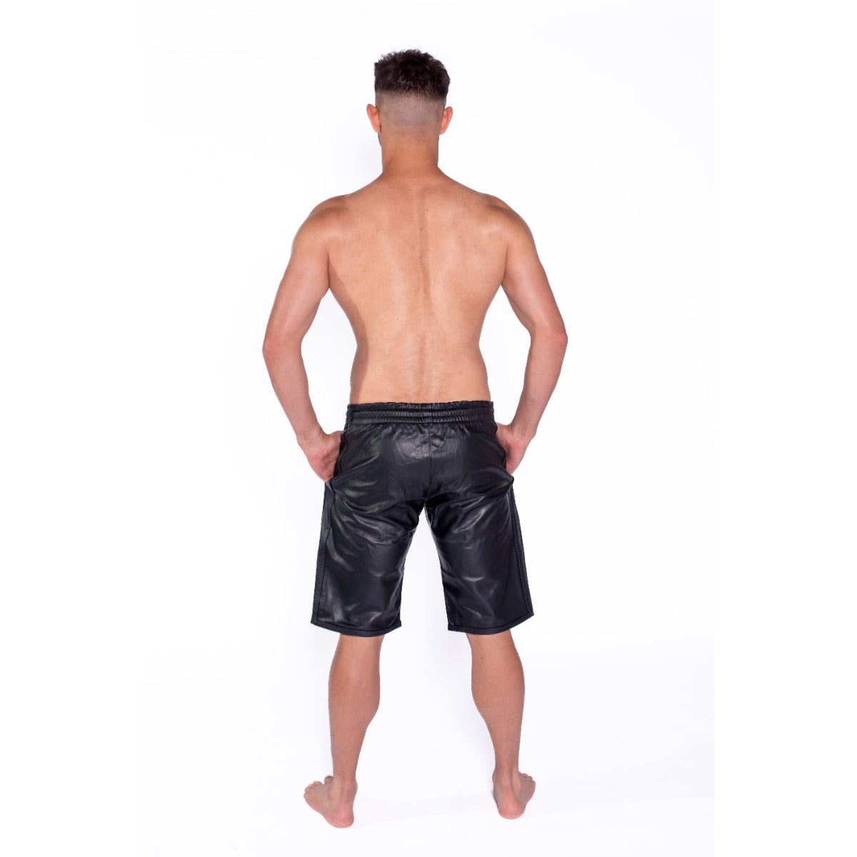 Prowler RED Leather Long Sports Shorts Black XXX Large