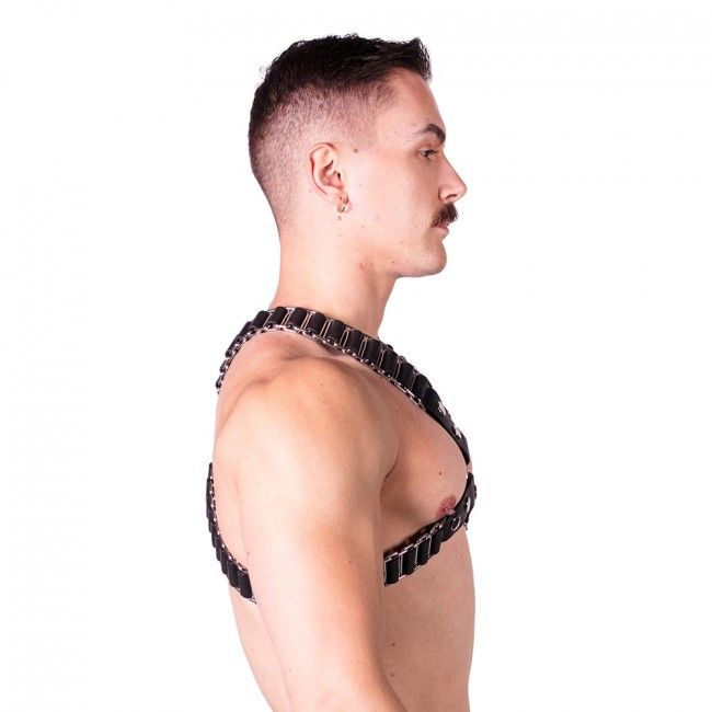 Prowler RED Ballistic Harness Black/Silver Large