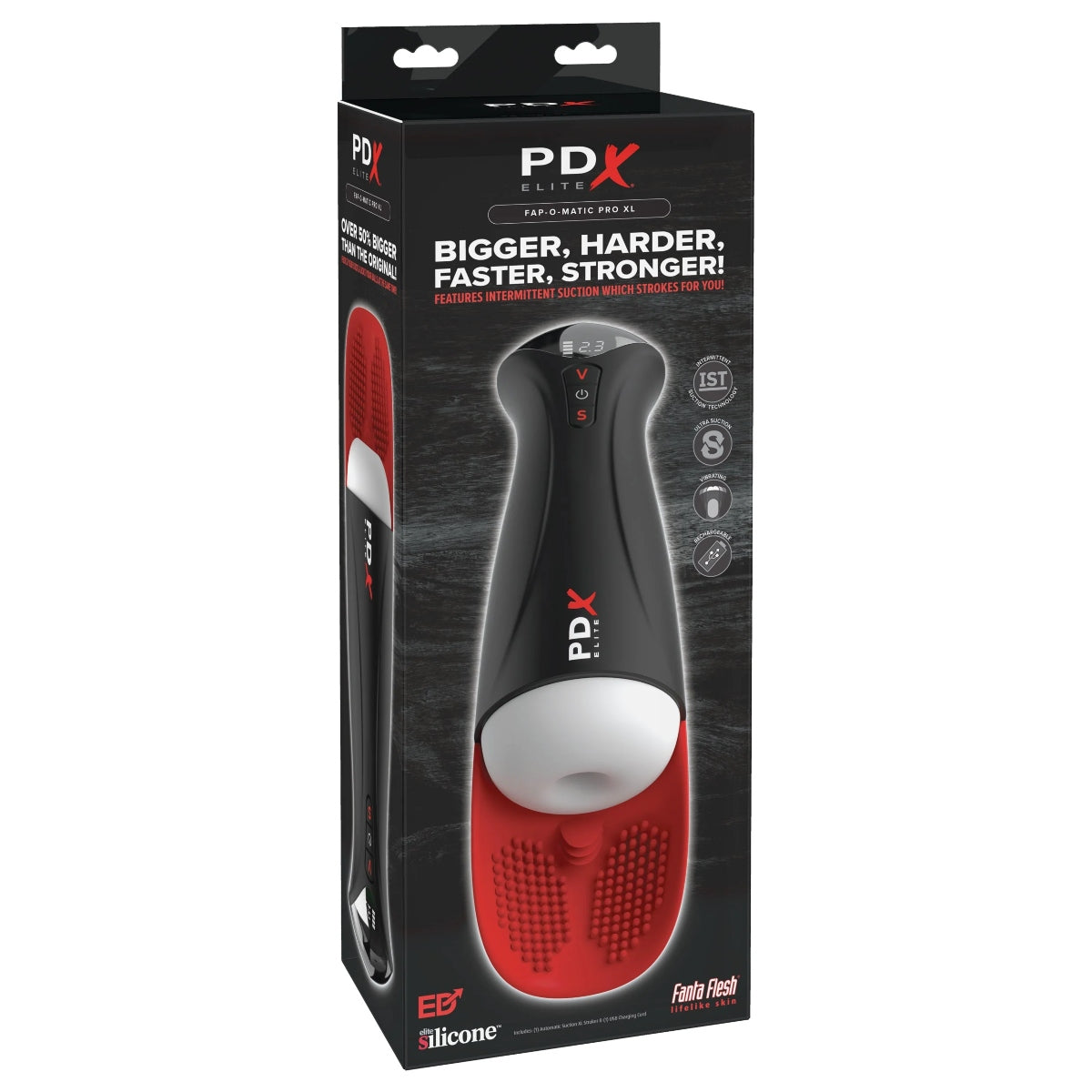 PDX Elite Fap O Matic Pro Masturbator XL White/Red