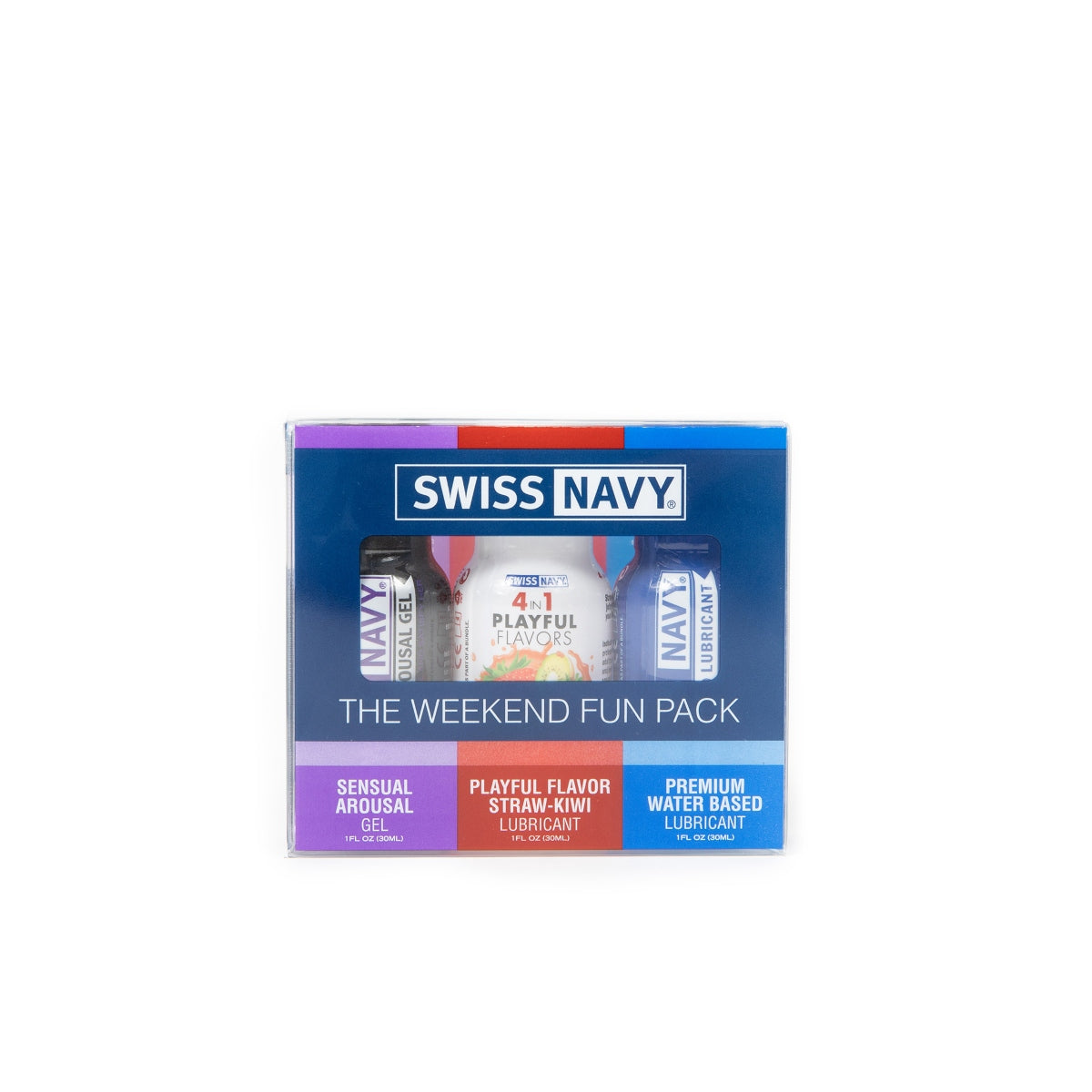 Swiss Navy The Weekend Fun Pack Flavoured Lube 3 Pack 1oz