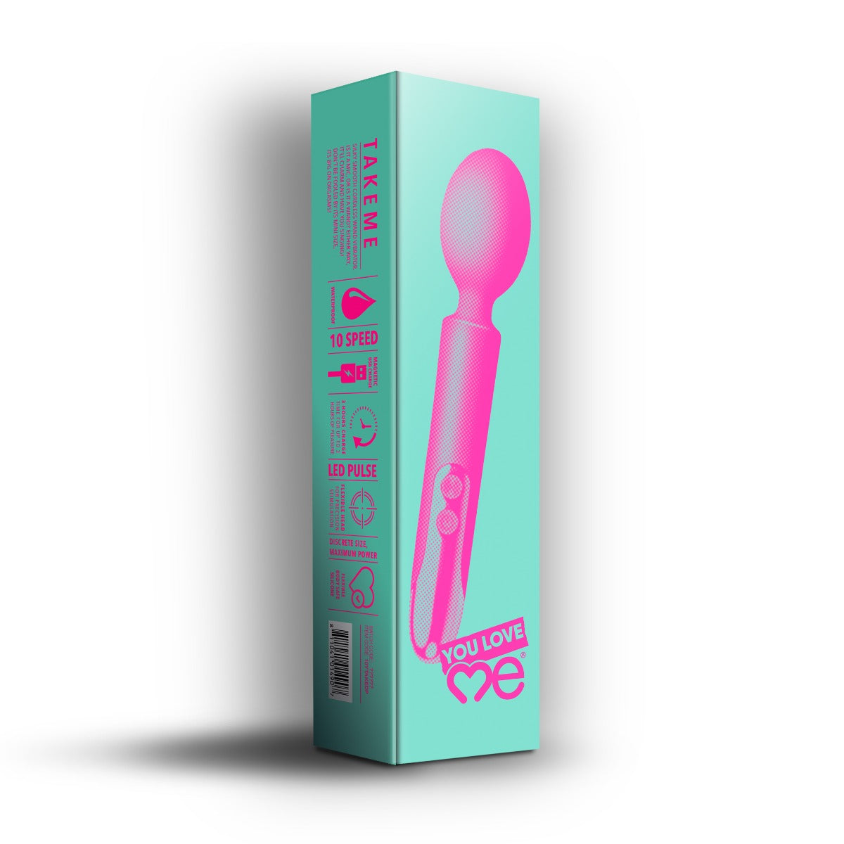 You Love Me Take Me Wand Vibrator Pink