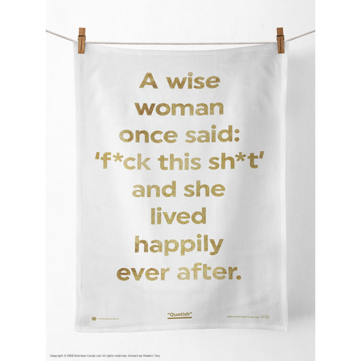A Wise Woman Tea Towel
