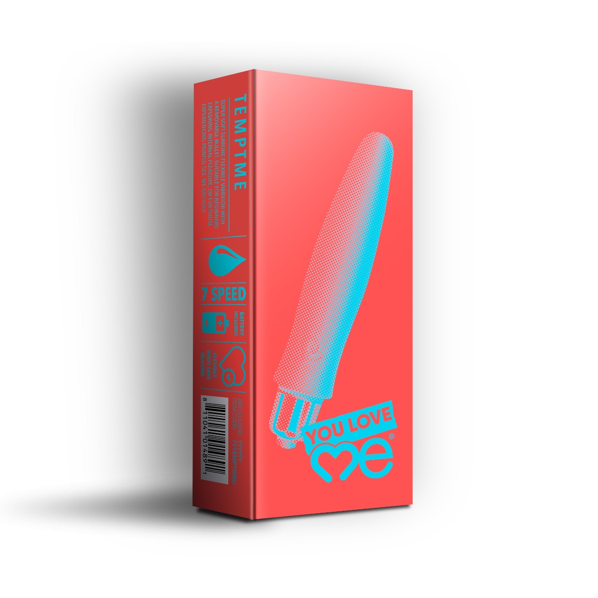 You Love Me Tempt Me Slimline Vibrator Lilac