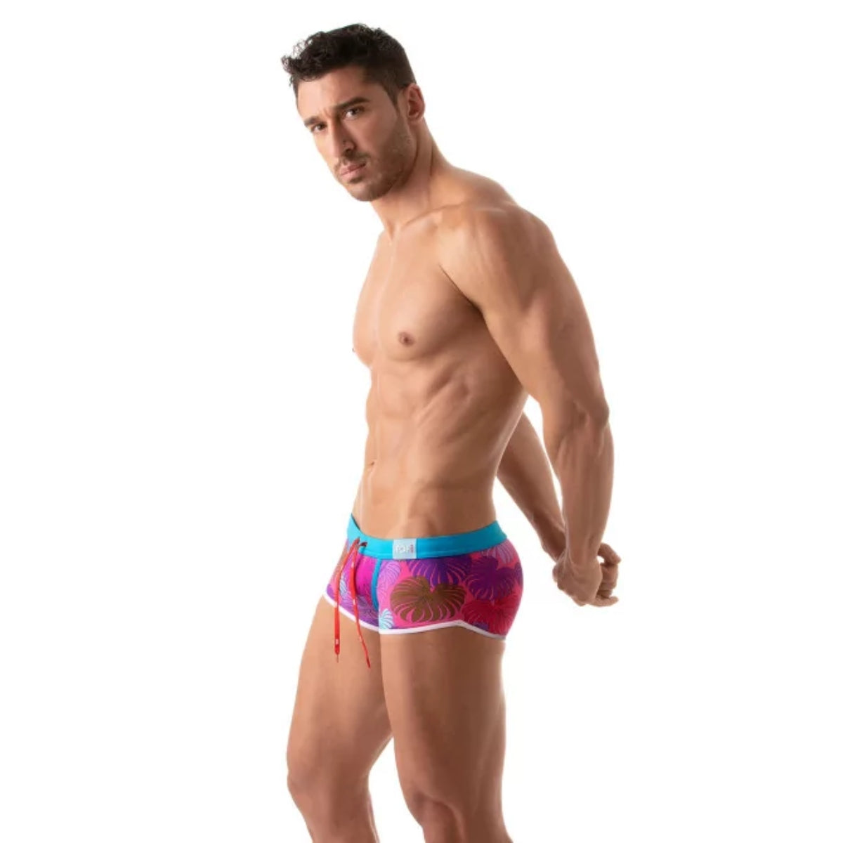 Floral Swim Trunk Pink - Size : XL